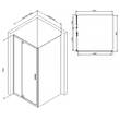 Душова кабіна AM.PM Gem W90UG-404-090MT 90x90 см профіль хром матовий, прозоре скло, фото 2