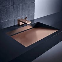 Змішувач для раковини Axor MyEdition 47012300 без панелі, червоне золото полірований, фото №3