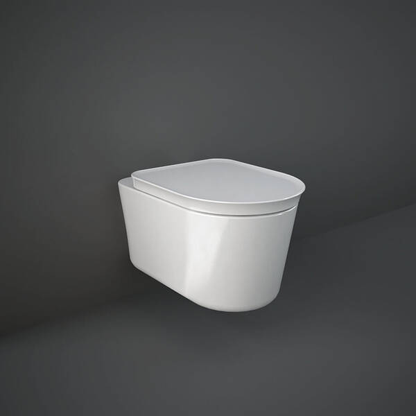 Унітаз підвісний RAK Ceramics Valet VALWC1446AWHA безобідковий, білий, фото 2