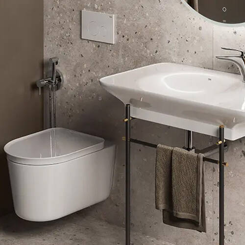 Унітаз підвісний RAK Ceramics Valet VALWC1446AWHA безобідковий, білий, фото 3
