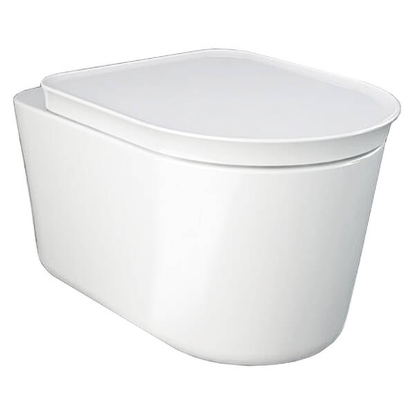 Унітаз підвісний RAK Ceramics Valet VALWC1446AWHA безобідковий, білий, фото 1