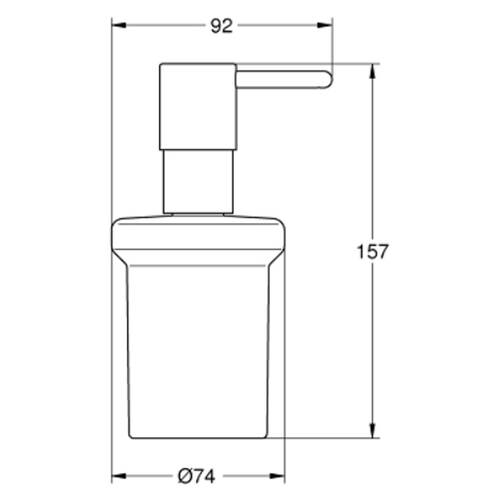 Дозатор для рідкого мила Grohe Essentials 40394DL1 теплий захід сонця (брашоване рожеве золото), фото 2