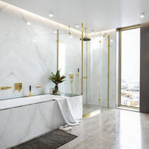 Змішувач прихованого монтажу для ванни/душа Hansgrohe Metropol 32546990 золото, фото №3