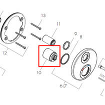 Втулка Hansgrohe 92216670 черный матовый, фото №3
