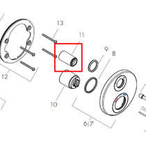 Втулка Hansgrohe 95253670 черный матовый, фото №2