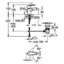 Змішувач для біде Grohe BauEdge 23331001 хром, фото №3