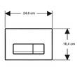 Клавиша смыва Geberit Delta50 115.119.DW.1 черный, фото 4