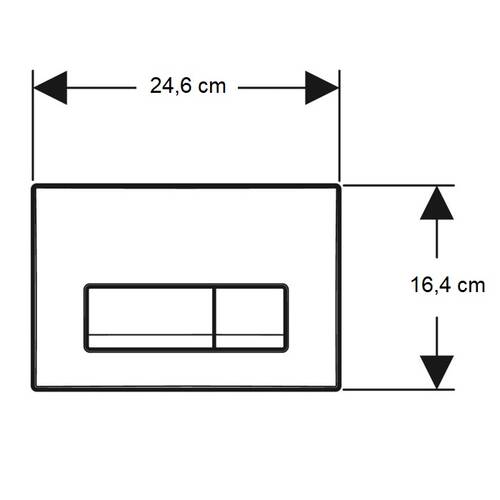 Клавиша смыва Geberit Delta50 115.119.DW.1 черный, фото 4