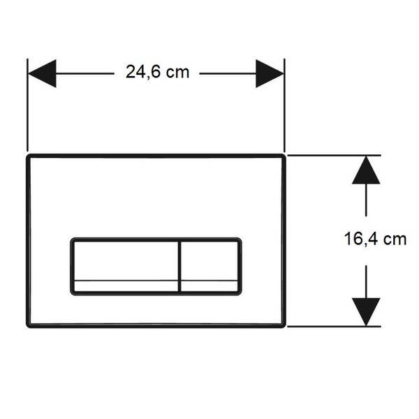 Клавиша смыва Geberit Delta50 115.119.DW.1 черный, фото 4