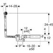 Сифон для ванны Geberit 150.520.21.6 с поворотным механизмом, фото 6