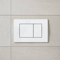Клавиша смыва Geberit Delta20 square 115.137.11.1 альпийский белый, фото №1