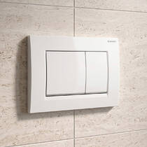 Клавіша змиву Geberit Delta20 square 115.137.11.1 альпійський білий, фото №6