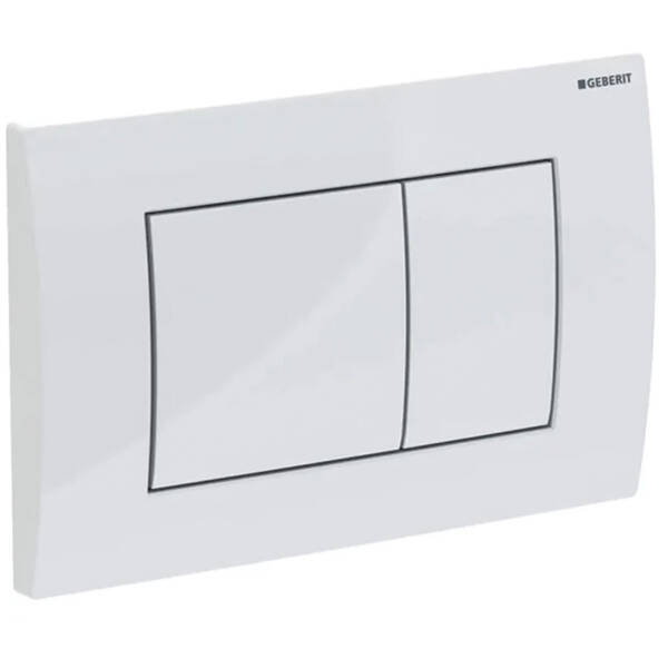Клавіша змиву Geberit Delta20 square 115.137.11.1 альпійський білий, фото 1
