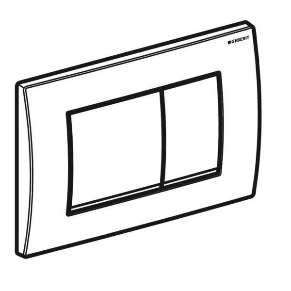 Клавіша змиву Geberit Delta20 square 115.137.46.1 матовий хром, фото 2