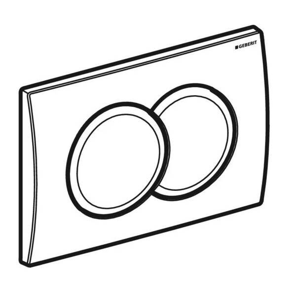 Клавиша смыва Geberit Delta01 115.107.21.1 хром, фото 2