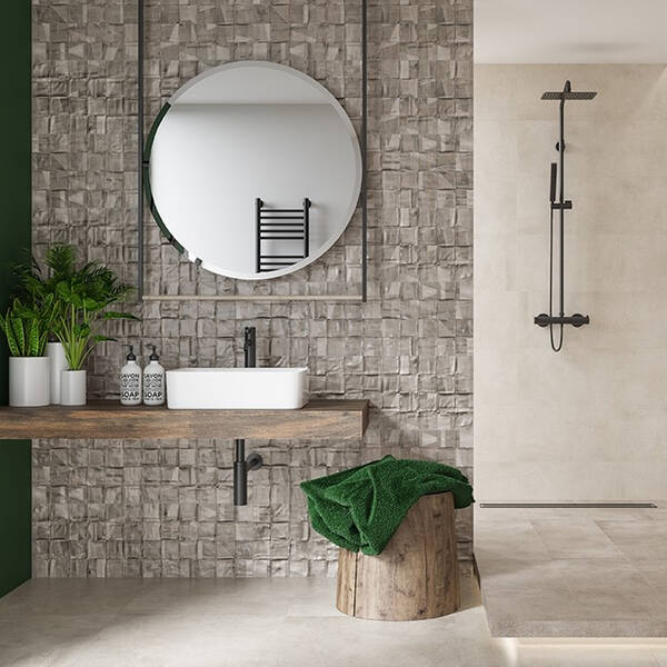 Керамограніт Opoczno Pl+ Nerina Slash Grey Micro Rect 59,8x59,8 см, фото 2