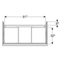 Тумба для раковины Geberit iCon 502.305.JH.1 подвесная, дуб, фото №3