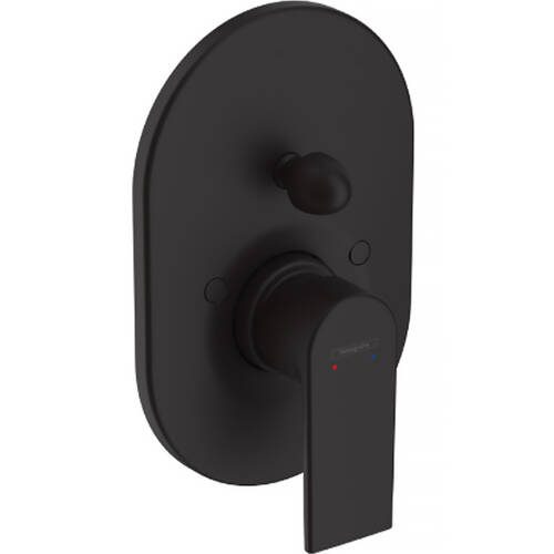 Змішувач прихованого монтажу для ванни/душу Hansgrohe Vernis Shape 71458670 чорний матовий, фото 1