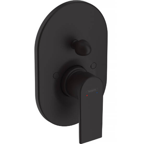 Змішувач прихованого монтажу для ванни/душу Hansgrohe Vernis Shape 71458670 чорний матовий, фото 1