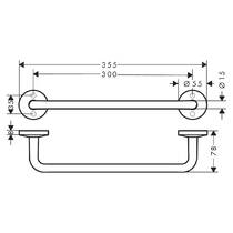 Поручень Axor Universal 42813250 матове оптичне золото, фото №2