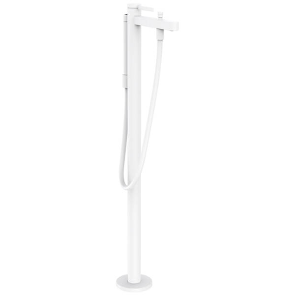 Змішувач для ванни Hansgrohe Finoris 76445700 підлоговий, білий матовий, фото 1