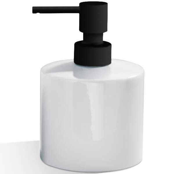 Дозатор для жидкого мыла Decor Walther Porzellan DW 520 0844153 белый/черный матовый, фото 1