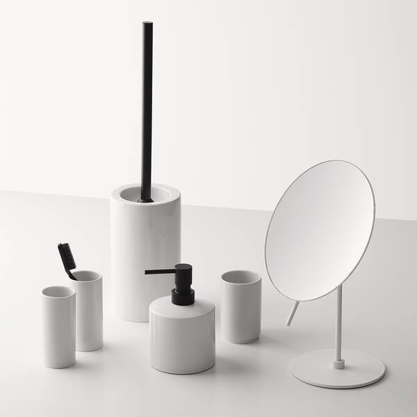 Дозатор для жидкого мыла Decor Walther Porzellan DW 520 0844153 белый/черный матовый, фото 2