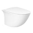 Унитаз подвесной RAK Ceramics Sensation SENWC1446AWHA, SENSC3901WH безободковый с крышкой Soft Close, фото 2