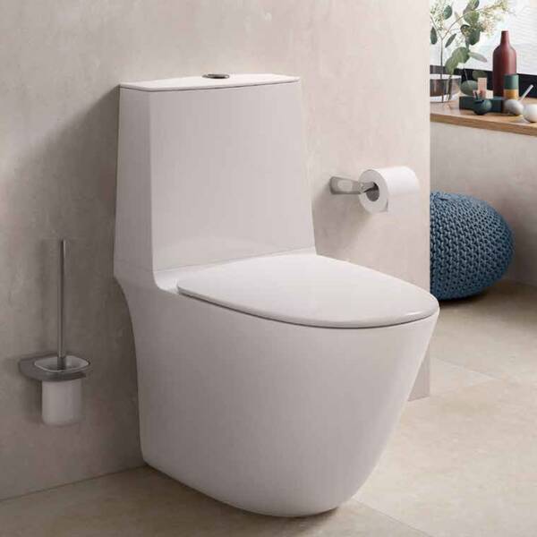 Унітаз компакт RAK Ceramics Sensation SENWC1146AWHA безобідковий з бачком SENWT1800AWHA і сидінням SENSC3901WH Soft Close, фото 2
