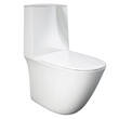 Унітаз компакт RAK Ceramics Sensation SENWC1146AWHA безобідковий з бачком SENWT1800AWHA і сидінням SENSC3901WH Soft Close, фото 1