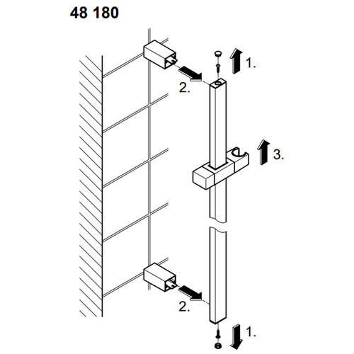 Тримач ручного душу на штанзі Grohe 48180000 хром, фото 2