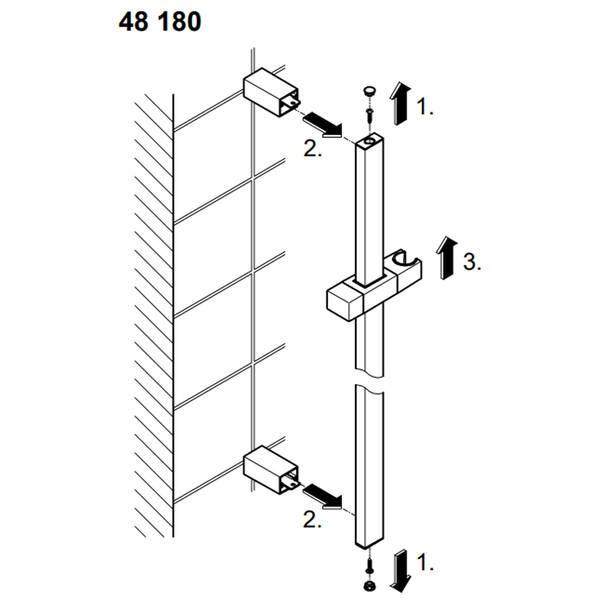Тримач ручного душу на штанзі Grohe 48180000 хром, фото 2
