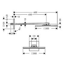 Верхний душ Axor ShowerSolutions 35314140 бронза матовый, фото №2