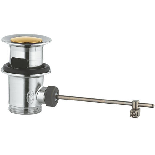 Донний клапан Grohe 28910IG0 Click-Clack, хром/золото, фото 1