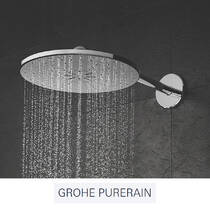 Верхний душ Grohe Rainshower 310 SmartActive 26475DL0 с держателем 430 мм, теплый закат (розовое золото), фото №4