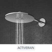 Верхний душ Grohe Rainshower 310 SmartActive 26475DL0 с держателем 430 мм, теплый закат (розовое золото), фото №5