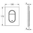 Клавіша змиву Grohe Arena Cosmopolitan 37624DL0 теплий захід сонця (брашоване рожеве золото), фото 3