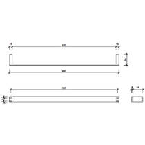 Тримач для рушників Decor Walther Contract HTE60 0650800 хром, фото №2