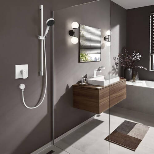 Смеситель скрытого монтажа для душа Hansgrohe Vivenis 75615700 белый матовый, фото 3