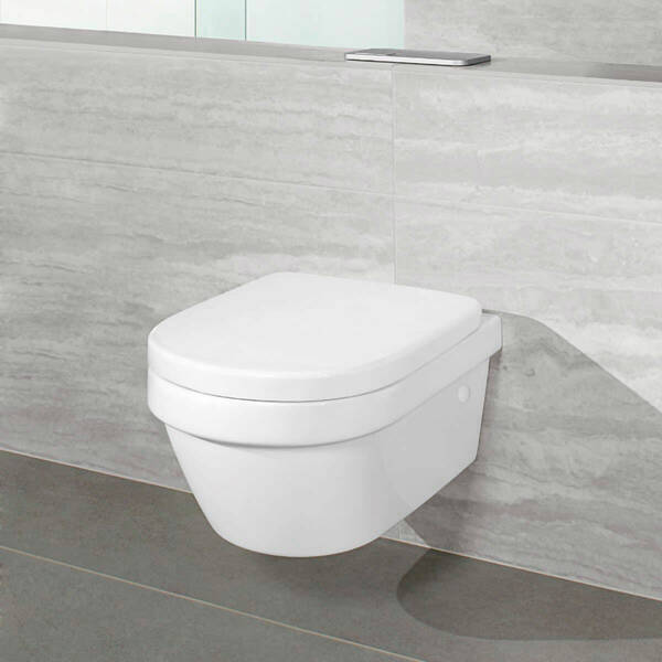 Унітаз підвісний Villeroy&Boch Omnia Architectura 4694HRR1 з кришкою 98M9C1R1 Soft-close Ceramic+, фото 2
