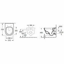 Унитаз подвесной Villeroy&Boch Omnia Architectura 4694HRR1 с крышкой 98M9C1R1 Soft-close Ceramic+, фото №4