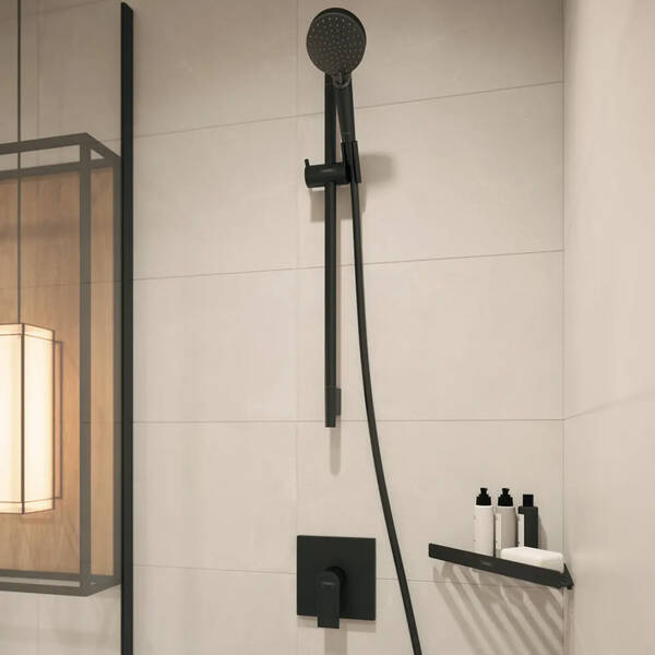 Змішувач прихованого монтажу для душу Hansgrohe Vernis Shape 71668670 чорний матовий, фото 3