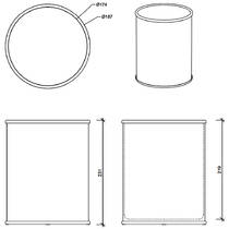 Відро для сміття Decor Walther Crack CR AB 0933300 4,7 л хром, фото №2