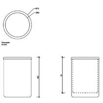 Стакан Decor Walther Crack 0933100 CR BER хром, фото №3