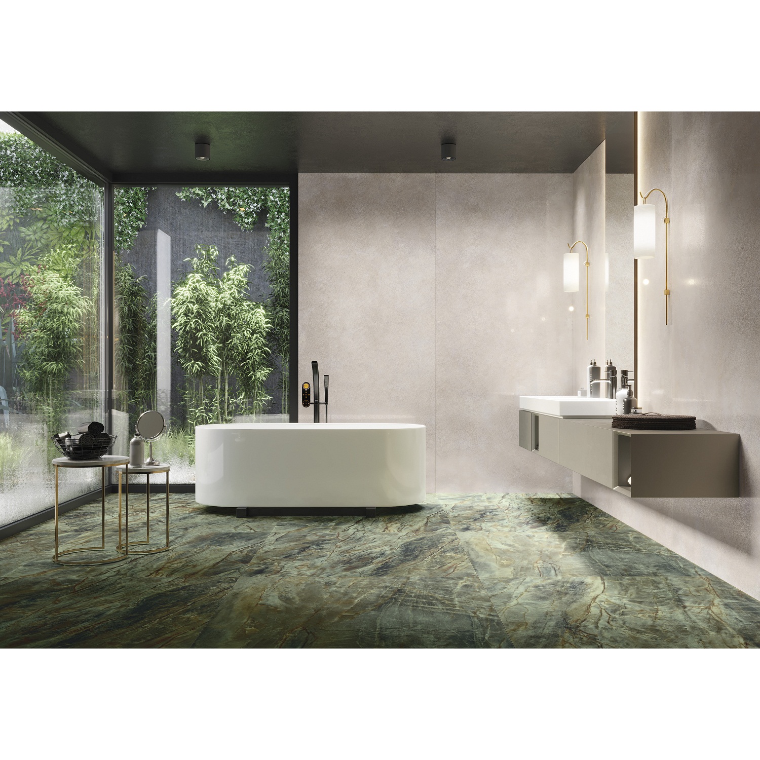 GRES BRAZILIAN QUARTZITE GREEN RECT (1 сорт)