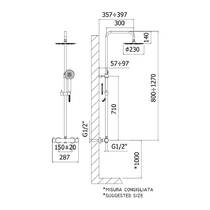 Душевая система Paffoni Mini Birillo ZCOL589LIQCR с термостатом, фото №5