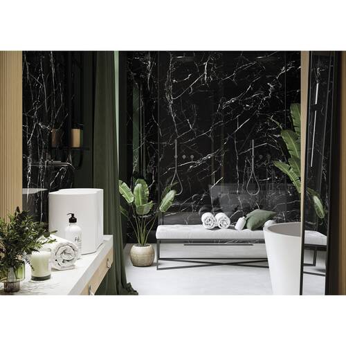 Керамогранит Cerrad Gres Marmo Morocco Black Poler 79,7х159,7 см, фото 5