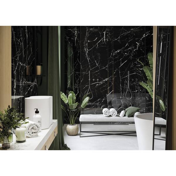 Керамогранит Cerrad Gres Marmo Morocco Black Poler 79,7х159,7 см, фото 5