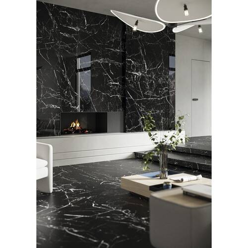 Керамогранит Cerrad Gres Marmo Morocco Black Poler 79,7х159,7 см, фото 7