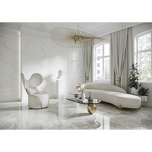 Керамограніт Cerrad Gres Marmo Thassos White Poler 79,7х159,7 см, фото 5